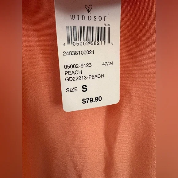 Elegant Peach Evening Gown - Picture 4 of 5